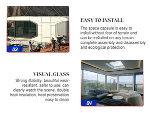 Chine Usine Vente Directe Maison Modulaire Préfabriquée Espace Capsule Conteneur Mobile Préfabriqué Petite Maison - Product Image 4