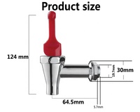 Robinet/Dispenseur d'eau chaude/lait/café en acier inoxydable/laiton PERA, modèle TJ077A, origine Shanghai