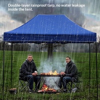 Tente pliante portable avec logo personnalisé, imperméable, structure en acier, tissu Oxford, pour publicité, événements, salons professionnels, auvent, gazebo