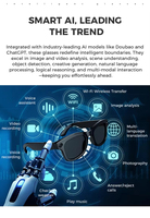 Lunettes Intelligentes IA M01Pro avec Caméra, Haut-parleur Musical Sans Fil, Traduction IA, Casque Audio Portable Intelligent HD