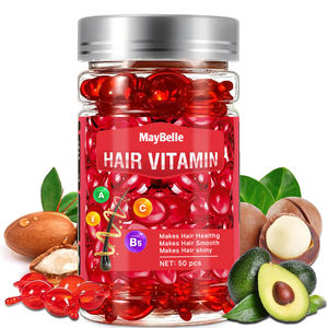 Serum perawatan rambut Label pribadi Anti keriting, bahan alami kapsul pelembab Vitamin kapsul penumbuh rambut - Product Image 1