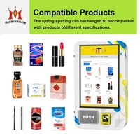 Mesin Penjual Otomatis Dinding Terpasang Mini Layar Sentuh Pilihan Pembayaran Ganda Pembaca Kartu Mesin Penjual Otomatis