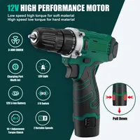 Ensemble d'outils électriques multifonctionnels en acier inoxydable 206 pièces, outils à main, clés, mallette rigide, batterie au lithium 8V - Vente chaude