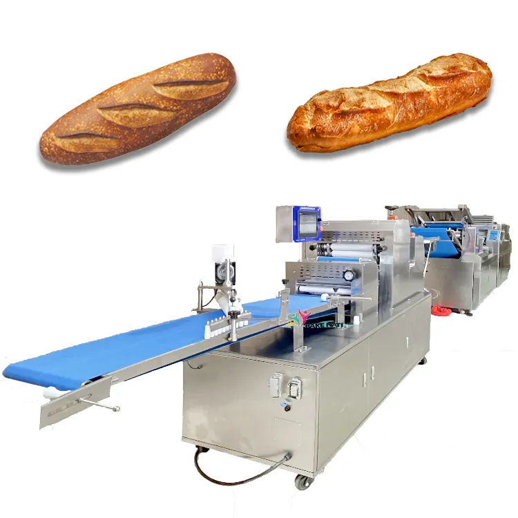 Linha de produção de pão de torradas totalmente automática em aço inoxidável industrial para padaria e máquina de fazer pão