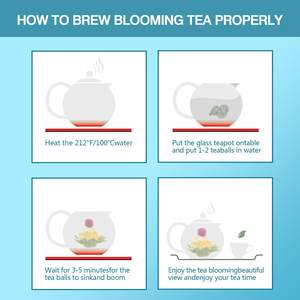 8 Variëteiten Theebommen Met De Hand Gebonden Natuurlijke Groene Theebladeren Met Eetbare Bloemengeschenken Voor Theeliefhebbers - Product Image 6