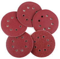 Disques de ponçage de 5 pouces, 100 pièces, grains 40 80 120 180 240 320 400 600 800, papier abrasif auto-agrippant pour ponceuse orbitale aléatoire