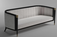 Ensemble de canapé d'angle de salon en tissu écologique moderne haut de gamme AJJ-DJ167 pour une utilisation dans l'hôtel Couleur et taille personnalisables