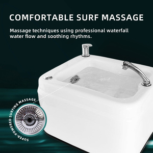 Bañera de Hidromasaje para Pies de Alta Calidad para Salón de Belleza, Terapia Acuática, Cuidado Relajante de los Pies con Masaje de Burbujas y Luces de Colores - Product Image 4