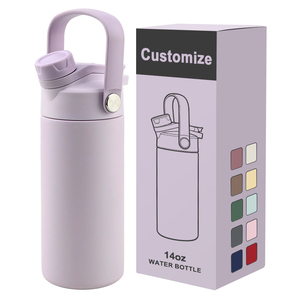 Borraccia Termica Personalizzabile con Logo da 14oz per Bambini, Mini Borraccia in Acciaio Inossidabile Isolato con Coperchio a Cannuccia per Asilo Nido e Scuola - Product Image 1
