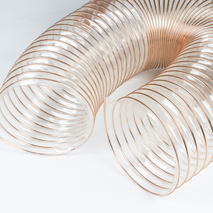 <span class=keywords><strong>Tuyau</strong></span> de particules d'<span class=keywords><strong>aspiration</strong></span> de poussière industrielle 0.6mm Tube télescopique en polyuréthane Fil d'acier Ventilation d'échappement Coupe de fil d'acier PU - Product Image 5