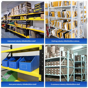 4-Layer Light <strong>Duty</strong> Boltless Steel Metal <strong>Shelves</strong> with Aluminium Hardware Industrial Warehouse <strong>Storage</strong> Rack <strong>Medium</strong> <strong>Duty</strong> Design - Product Image 3