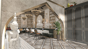 Muebles de Estilo Marroquí para Cafetería, Asientos Personalizados para Restaurante, Mostrador para Cafetería, Diseño para Tienda Árabe - Product Image 4