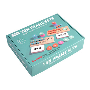 Giocattoli Educativi Montessori per l'Asilo, Contatore a Dieci Cifre, Ausili Didattici in Legno per l'Apprendimento della Matematica, Giochi di Conteggio, Set Telaio a Dieci - Product Image 6
