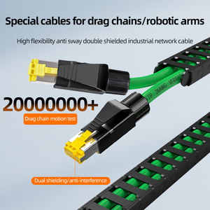 Shakeproof chống rung <span class=keywords><strong>cat6A</strong></span> RJ45 nối profinet ethercat Powerlink kéo chuỗi vá dây công nghiệp cáp thông tin liên lạc - Product Image 5