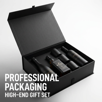 Caja de Regalo de Papel Rígido Negro Mate de Lujo Personalizada, Cajas de Embalaje para Licores, Caja para Botellas de Champán, Whisky y Vino Tinto, Embalaje de Vidrio