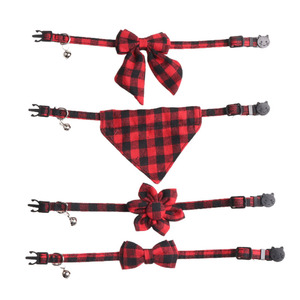 Nuevo <span class=keywords><strong>Collar</strong></span> Extensible para Gatos con Diseño a Cuadros Estilo Británico en Rojo/Negro y Verde/Negro - Product Image 3