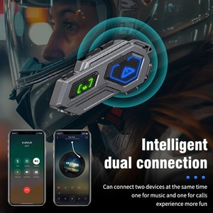 Nuevos auriculares inalámbricos a prueba de agua con cancelación de ruido manos libres Rider Motor auriculares pantalla LED motocicleta intercomunicador casco auriculares - Product Image 6