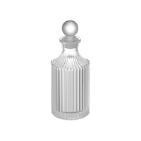 Bouteille à vin cylindrique haut de gamme en verre cristallin transparent vide, scellée au bouchon, sans flamme, 150 ml