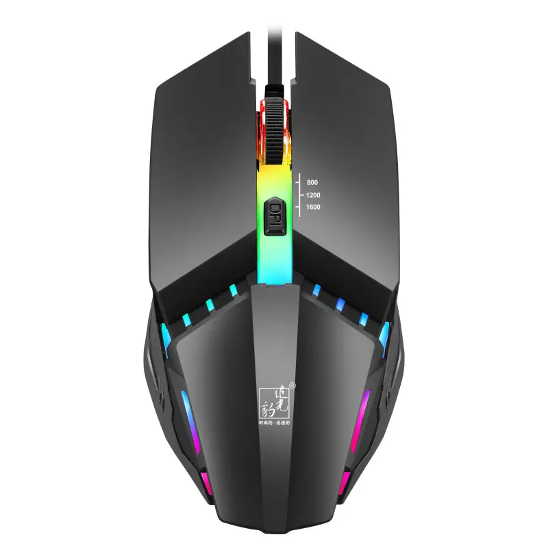 2019 Newest cheapest K3 colorful luminous competitive game optical best usb wired mouse for computer