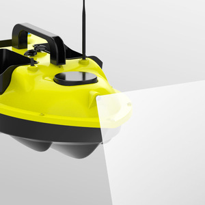 Bateau à appâts télécommandé D18B Rc, 3 compartiments, alimenté par batterie, portée de 400-500 m, jaune - Product Image 4