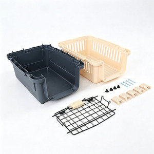 Caisse de transport rigide <span class=keywords><strong>pour</strong></span> animaux de compagnie, résistante à l'humidité, <span class=keywords><strong>pour</strong></span> chiens et chats, avec ventilation complète et porte à verrouillage de sécurité - Product Image 6