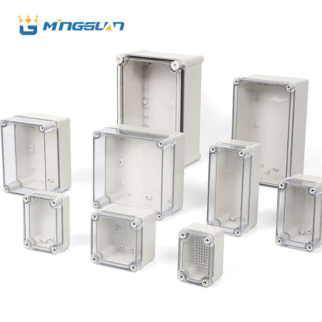 Industrial IP67 ABS PC Box PB Waterproof Junction Box UV 125*125*75mm Resistance Electrical Enclosure for Outdoor Power Systems