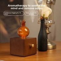Diffuseur d'arômes à brume froide en verre, ensemble cadeau d'huiles essentielles, diffuseur électrique sans eau à programmation automatique pour parfumer la maison