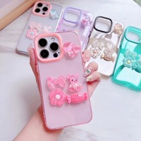 Étui de téléphone portable transparent avec protection d'objectif, design Anime Ladies, pour iPhone 11 12 13 14 15 16 17 18 Pro Max