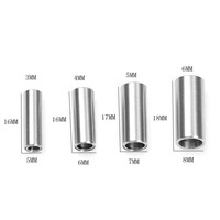 KAVNAR Vintage Vente en gros Fermoir à vis cylindrique en acier inoxydable plaqué or 18 carats pour la fabrication de bijoux DIY, bracelets et cordons