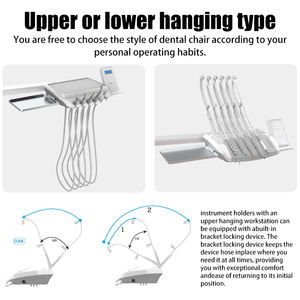 وحدة كرسي طب الأسنان الكاملة عالية الجودة بسعر منخفض، مصنوعة من المعدن ومعتمدة من CE - Product Image 2