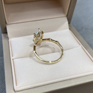 <span class=keywords><strong>Anelli</strong></span> di Fidanzamento in Oro Massiccio 10k 14k 18k con Diamanti Sintetici CVD HPHT Certificati IGI Gia, Taglio Marquise, <span class=keywords><strong>per</strong></span> Donne e Uomini - Product Image 5