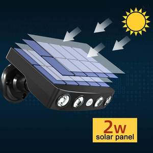 Waterdichte Led Solar Powered Wireless Security Lights <span class=keywords><strong>Motion</strong></span> Sensor Gemonteerd Flood Verlichting Tuin Solar Wandlamp Lamp Outdoor - Product Image 3