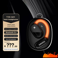 Casque de sport sans fil Miniso M99 BT5.4 Conception montée sur l'oreille Appel amélioré Lumière HD Écouteurs TWS sans suppression de bruit