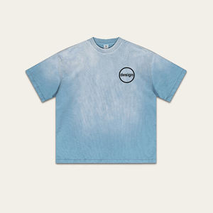 รับผลิตเสื้อยืดโอเวอร์ไซส์คอกลมทรงหลวมสไตล์สปอร์ตเนื้อผ้าหนาพิเศษสำหรับฤดูร้อน ออกแบบและพิมพ์โลโก้ตามสั่ง ผลิตจำนวนมาก - Product Image 1