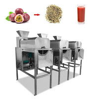 Voedselverwerkingshulpmachine roestvrij staal passievrucht sapcentrifuge pulpseparator apparatuur