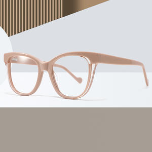 Montures de lunettes ovales en acétate tendance, monture complète unisexe FP2036, origine Wenzhou - Product Image 5