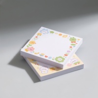 Blocs-notes autocollants en papier artistique personnalisables avec logo, vente en gros, pour la maison, le bureau et l'école