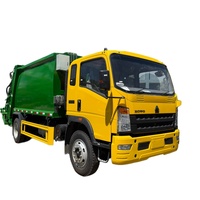 Camion de collecte des déchets Sinotruk Howo 8m3 10m3, compacteur de déchets
