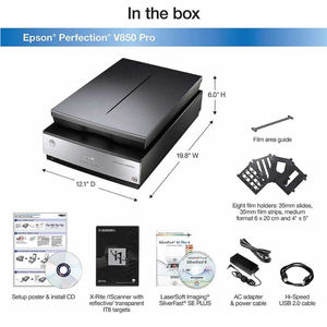 Per Epson Perfection V850 Pro <span class=keywords><strong>Scanner</strong></span> fotografico Flatbed 6400X9600 Dpi <span class=keywords><strong>di</strong></span> scansione e 4.0 Dmax sistema a doppia lente - Product Image 5