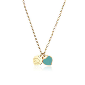 2025 nuovo arrivo Love Heart san valentino collana pendente in acciaio inox collana da donna - Product Image 2