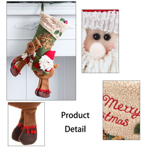 Productos Navideños Novedosos, Decoraciones para Chimenea de Navidad, Bolsa de Regalo Gigante con Diseño de Calcetín Navideño, Set de Regalos para Fiesta de Nochebuena - Product Image 2