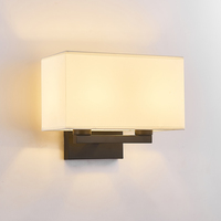 Nouveau moderne Simple tissu applique luminaire Led chambre chevet décoratif applique prise hôtel lampe de lecture applique murale luminaire