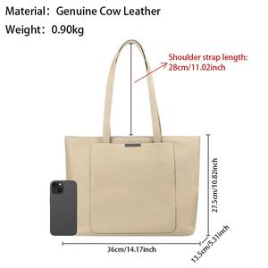 Sacs fourre-tout tendance en cuir véritable AndoBag, sac à bandoulière grande capacité, sac à main de luxe pour femmes 1674 - Product Image 3