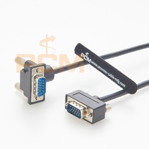 Câble blindé ultra-plat à profil bas de 2 m, mâle vers connecteur HD15 SVGA VGA DE-15 15 broches, pour écran d'ordinateur PC - Product Image 4