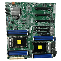 Motherboard Server Supermicro X11DPG-QT ATX 3647-pin 4-kartu GPU Port Ethernet 10G Ganda Prosesor Ganda Rekondisi