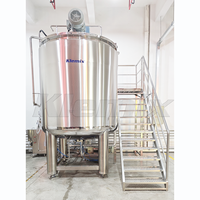 Cuve de lavage liquide agitée 6000L en SUS316L – Équipement de mélange pour produits chimiques