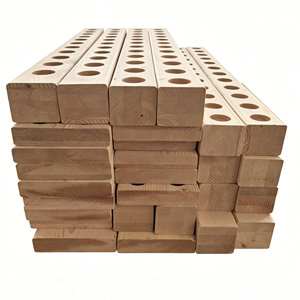 Produits en bois personnalisés, <span class=keywords><strong>poutre</strong></span> en pin massif pré-percée, séchée au four, avec trous ronds - Product Image 2