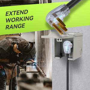 10 गेज भारी शुल्क sjtw ip65 आउटडोर जनरेटर केबल 30 एम्घड लॉक 125v नेमा L6-50P L6-50R लॉक एक्सटेंशन कॉर्ड - Product Image 6