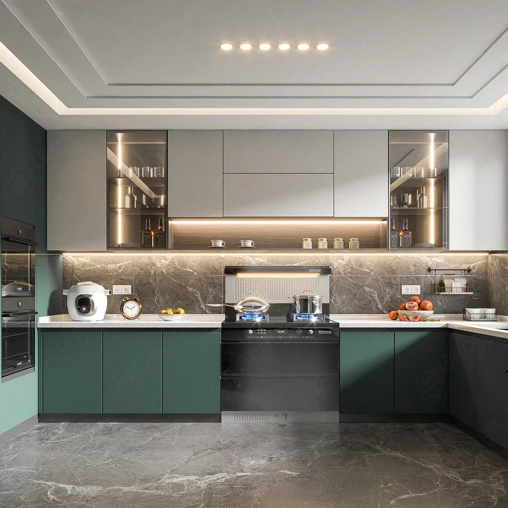 ตู้ครัวเฟอร์นิเจอร์ที่ไม่ซ้ําใคร การออกแบบห้องครัวที่ทันสมัย การออกแบบห้องครัว Almirah
