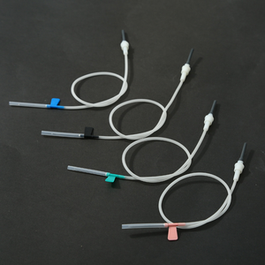 <span class=keywords><strong>Aguja</strong></span> de mariposa desechable para extracción de sangre, tipo <span class=keywords><strong>Vacutainer</strong></span>, de seguridad, 23G, de ala única, para uso animal, venta al por mayor - Product Image 2